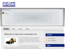 Tablet Screenshot of claylaneconstructionltd.co.uk